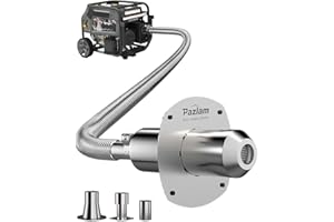 PAZLAM Generator Exhaust Extension Silencer Kit – Universal Fit for Firman, Honda, Champion & More – Heavy-Duty Stainless Ste