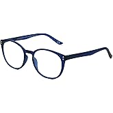 Foster Grant Unisex Joey Anti-fog Blue Light Readers Round Reading Glasses