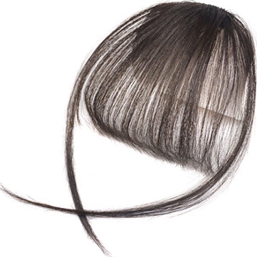 Hairpiece with Bangs, Makeup Hair Extensions for Women Girls Ladies, Straight Front Neat Hair Bangs, Clip In on Bangs, Fringe Fake Hair Extensions