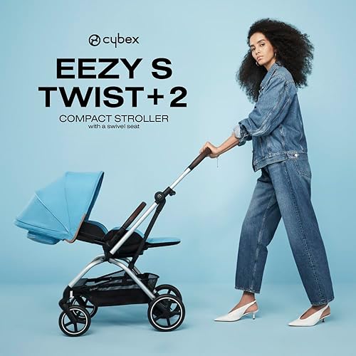 CYBEX Eezy S Twist +2 V2 Baby Stroller with 360° Rotating Seat for