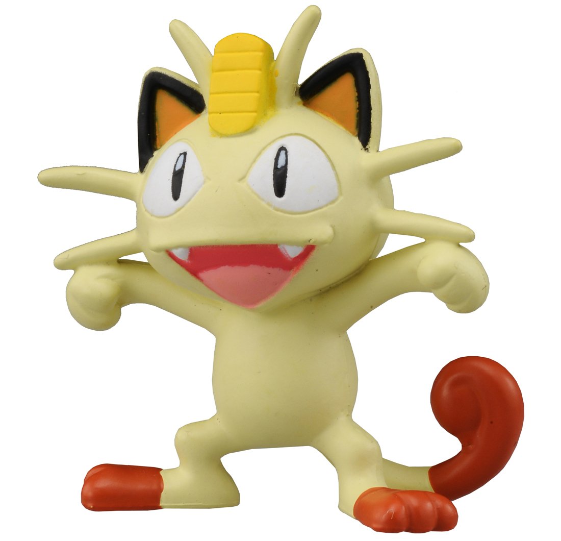 Takaratomy Official Pokemon X and Y MC-045 2" Meowth Action Figure