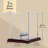 Juvale Newton's Cradle Balance Pendulum Desk Toy Kinetic Balls Physics Learning view 4