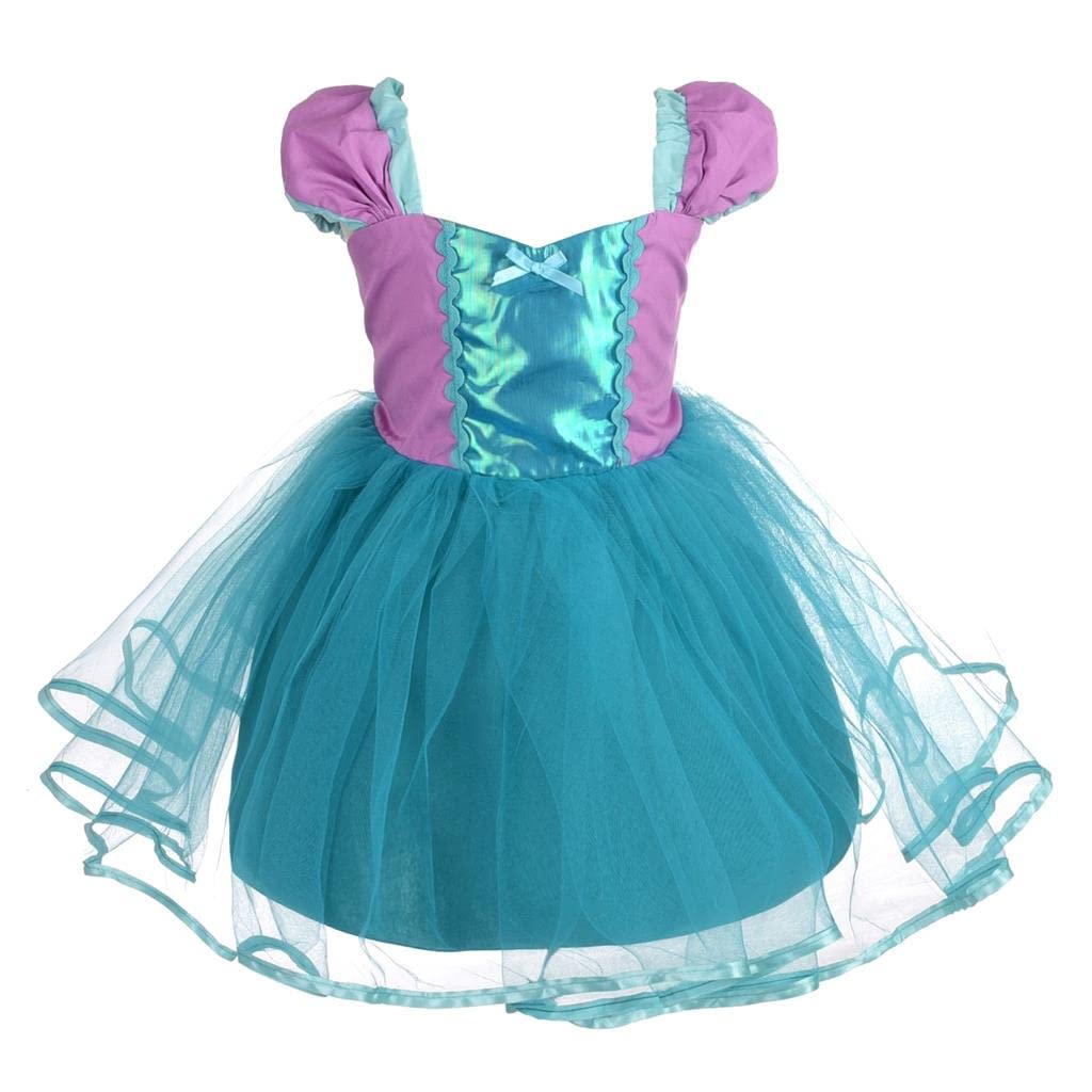 Lito Angels Princess Mermaid Fancy Dress Up Costume for Baby Girls Birthday Party Tulle Skirt Age 3-6 Months 108 (Tag Number 60)