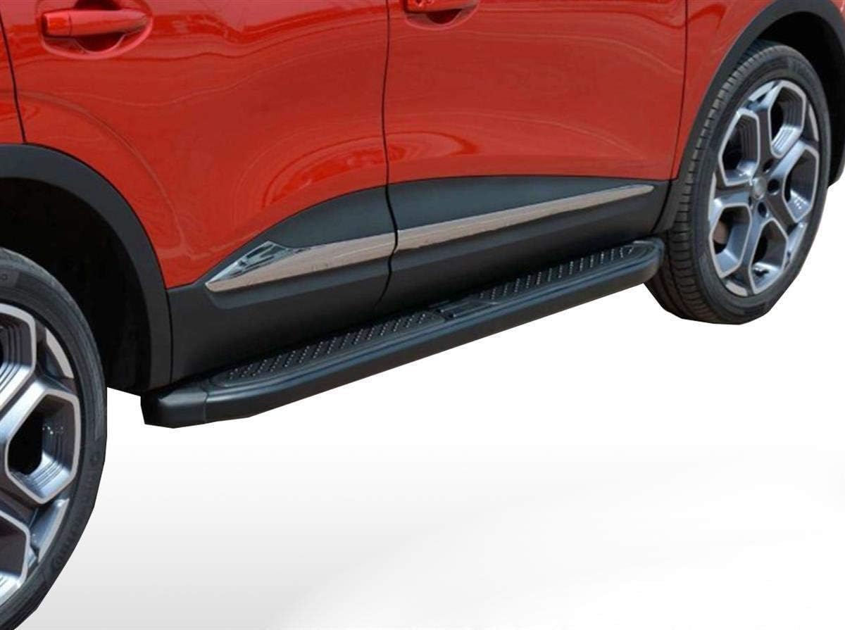 Running boards suitable for Nissan X-Trail T31 from year of manufacture 2007-2014 Model Ares in black with TÜV and ABE