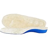 V.Step Wool Insoles with Arch Support, Comfortable Sheepskin Shoe Inserts Shearling Replacement for Women Men Boots Cozy