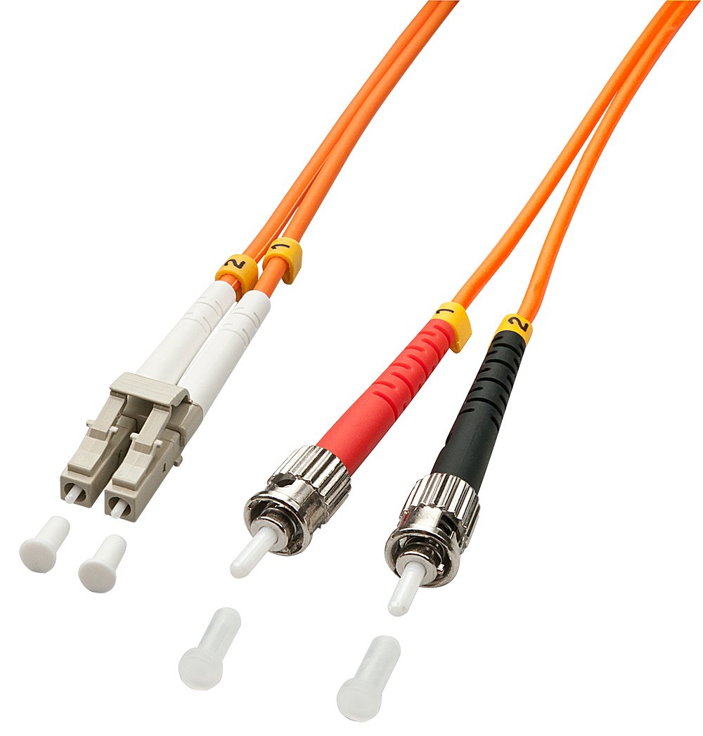 LINDY 15m LC-ST OM2 50/125 Fibre Optic Patch Cable