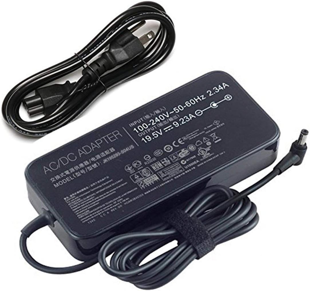 180W AC Charger Fit for Asus ROG G750JW G750JX G750JW-DB71 G750JW-DB71-CA G750JW-T4038D G750JX-DB71 G750JX-TB71 G750JX-T4052H G55VW G70G G70S Gaming Laptop Power Supply Adapter Cord