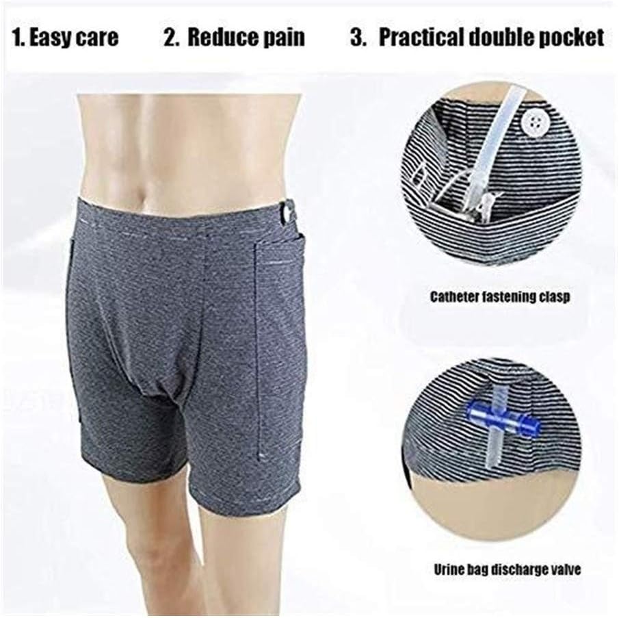 JJZXPJ Incontinence Care Trousers，Catheter Underwear Washable Urinate Drainage Bag Pants Ostomy Drainage Bag Care Clothes Urinary Catheter (Color : Women, Size : L): Health & Personal Care