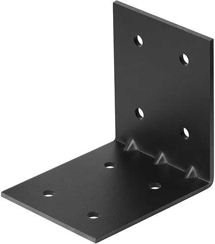 6 PCS Stainless Steel L Corner Brackets Heavy Duty Corner Braces 2.5" X 2.5" X 0.75", 6 Hole 90 Degree Joint Right Angle L Shape Bracket For Wood Cabinets Furniture