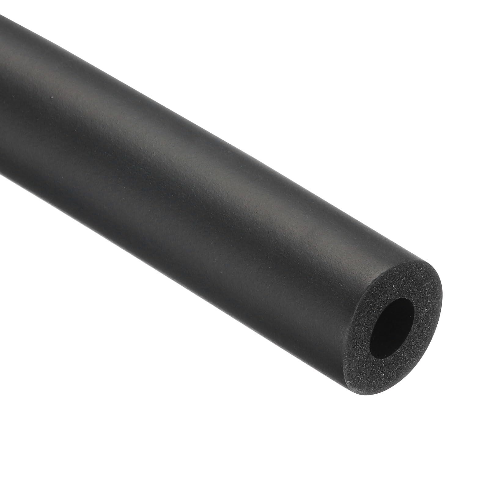 Rebower 9mm ID Pipe Insulation Tubing 4mm Thick Heat Preservation Foam Tube, [for Plumbing Freeze Protection Exercise Handle] - 17mm OD/6ft/Black