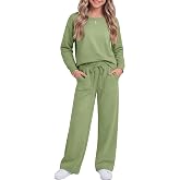 Yooo's Vivi Girls 2 Piece Fall Winter Outfit Kid Clothes | Long Sleeve Pullover Sweatshirt, Sweatpants with Pockets Set, Sweatsuits, Casual Clothes, for Teens 5-14 Y, Back to School