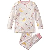 Baby Girls Pajamas 2-Piece Set，Short&LongSleeve Sleepwear with Unicorn Print，Soft, Breathable & Machine Washable(0-36 Mothes