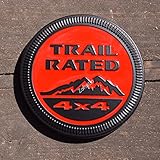 zorratin Metal Trail Rated 4x4 Round Emblem Badge for Jeep Wrangler Unlimited JK Cherookee Rubicon Liberty Patriot Latitude