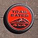 zorratin Metal Trail Rated 4x4 Round Emblem Badge for Jeep Wrangler Unlimited JK Cherookee Rubicon Liberty Patriot Latitude