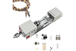 Mini Lathe, Multi-Purpose Metal Small Lathe, Lathes Tools Woodworking Machines, Metal DIY Wood Model Making Drilling Milling 