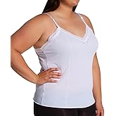 Shadowline Women's Plus Daywear Adjustable Strap Camisole, 22304X, White, 46