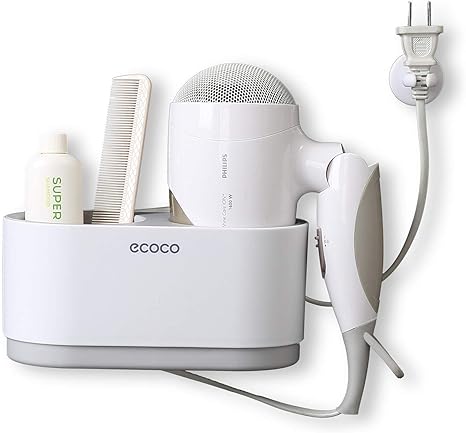 Meiyija Wangel Haartrocknerhalter Kabelhalter Haartrockner Halterung Ohne Bohren Befestigen Ohne Bohren Kabelhalter Mit Aufbewahrungsbox Amazon De Kuche Haushalt