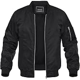 MAGNIVIT Men's Lightweight Bomber Jacket Windbreaker Casual Fall Spring Outdoor Coat