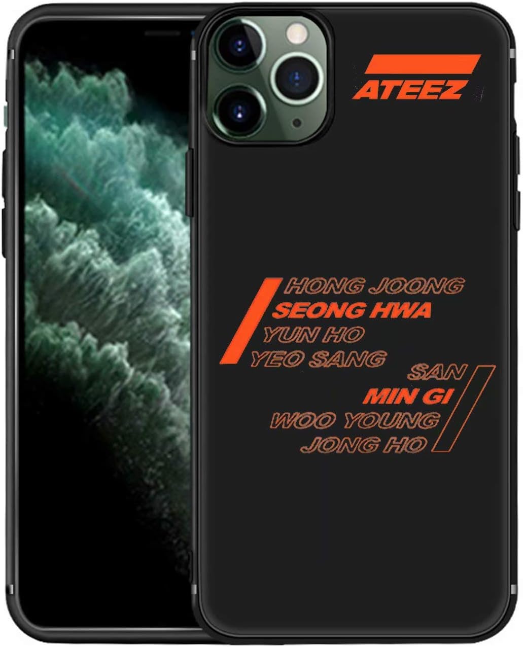 Kpop ATEEZ Album Treasure Phone Case Wooyoung Yunho Hongjoong Phone Cover for iPhone 8/X/XR/11ProMax