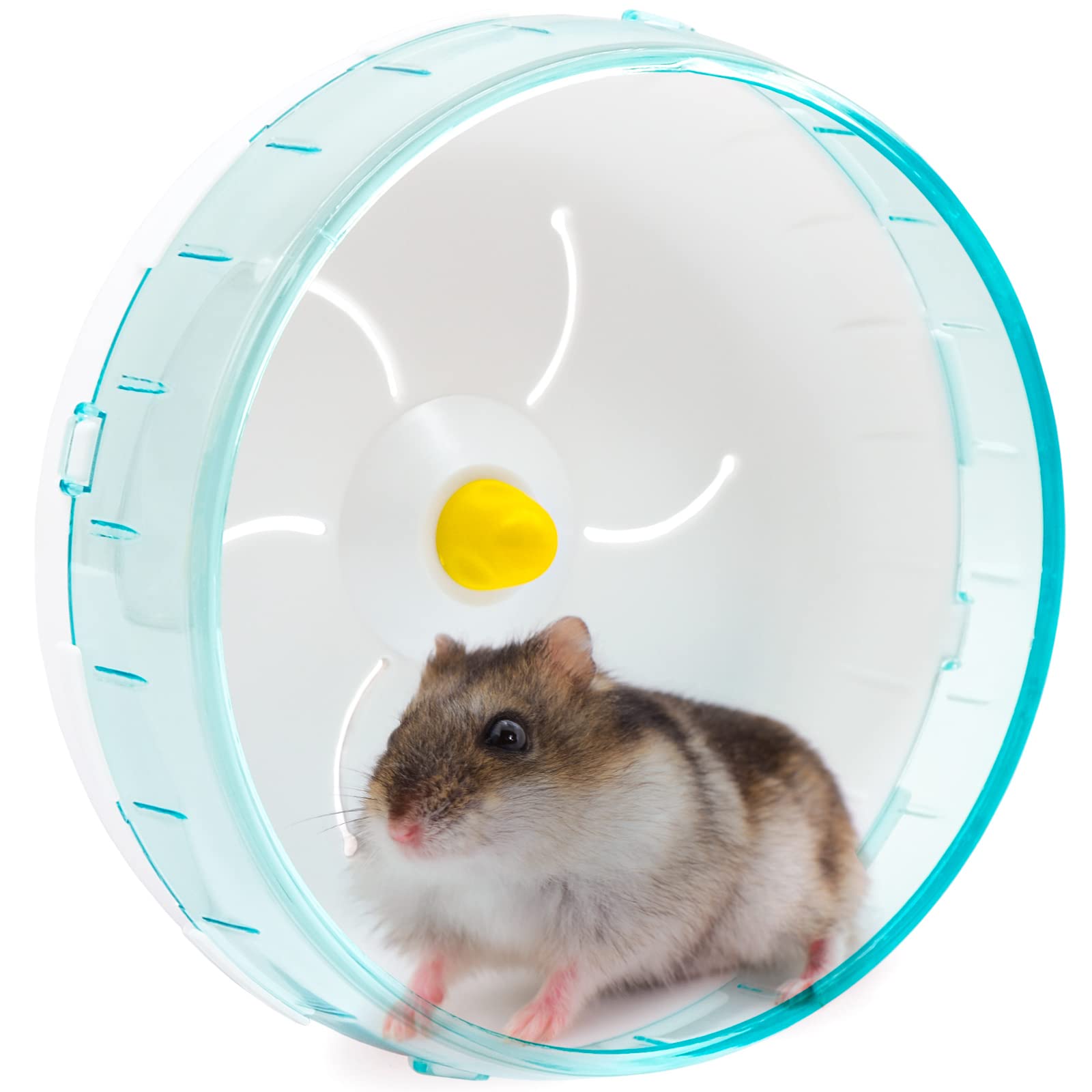TULEBOLIAN 17.5cm (6.9 Inches) Silent Hamster Exercise Wheel Pets Running Sports Jogging Wheel Silent Large Spinner Exercise Running Wheel for Hamsters, Gerbils, Mice or Other Small Animals