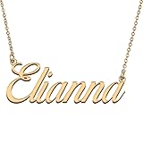 HUAN XUN Customized Custom Simple Any Name Necklace