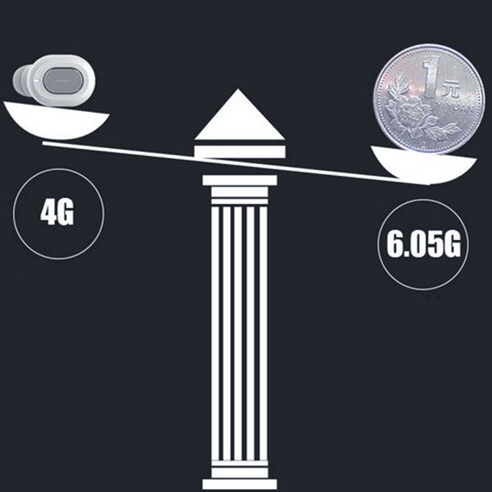 Feiuruhf Wireless Earbud Mini Invisible Bluetooth Earphone with Magnetic USB Charger Earpiece Car Headset with Mic,for Smart Phones and Other Devices(One Pcs) (White)