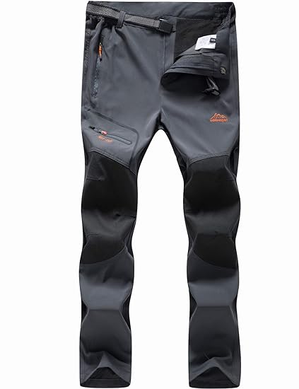 benboy women's outdoor waterproof windproof fleece slim cargo snow ski hiking pants