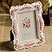 Gift Garden Roses Decor Picture Frame 4x6 Photo Display Frames 4 by 6 Inch for Wedding Gifts, Valentines Gifts, Gifts for Mom
