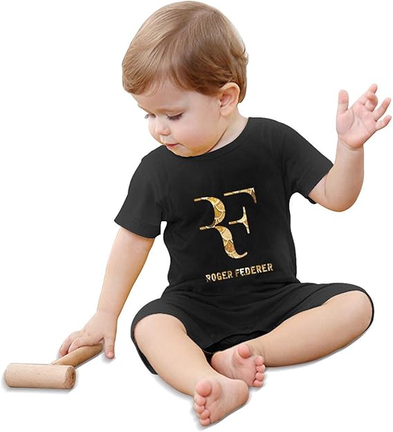 Amazon Co Jp Roger Federer ロジャーフェデラー ベビー服 ロンパース 新生児服 半袖 子供服 カバーオール 前開き 出産祝い 春秋 0 24月 服 ファッション小物