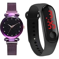 selloria 2020 Analogue Purple Dial Watch for Girls