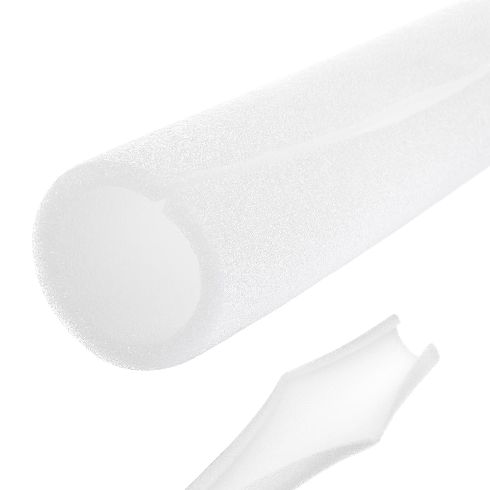 Rebower 1pcs Pipe Insulation Foam Tube 60x80mm 3ft Heat Preservation Foam Pipes [for Copper Water Pipe Freeze Protection] - White