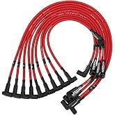 Moroso 73699 Ultra 40 Spark Plug Wire Set in Red, Fits Small Block Chevy in most Sprint Car Applications