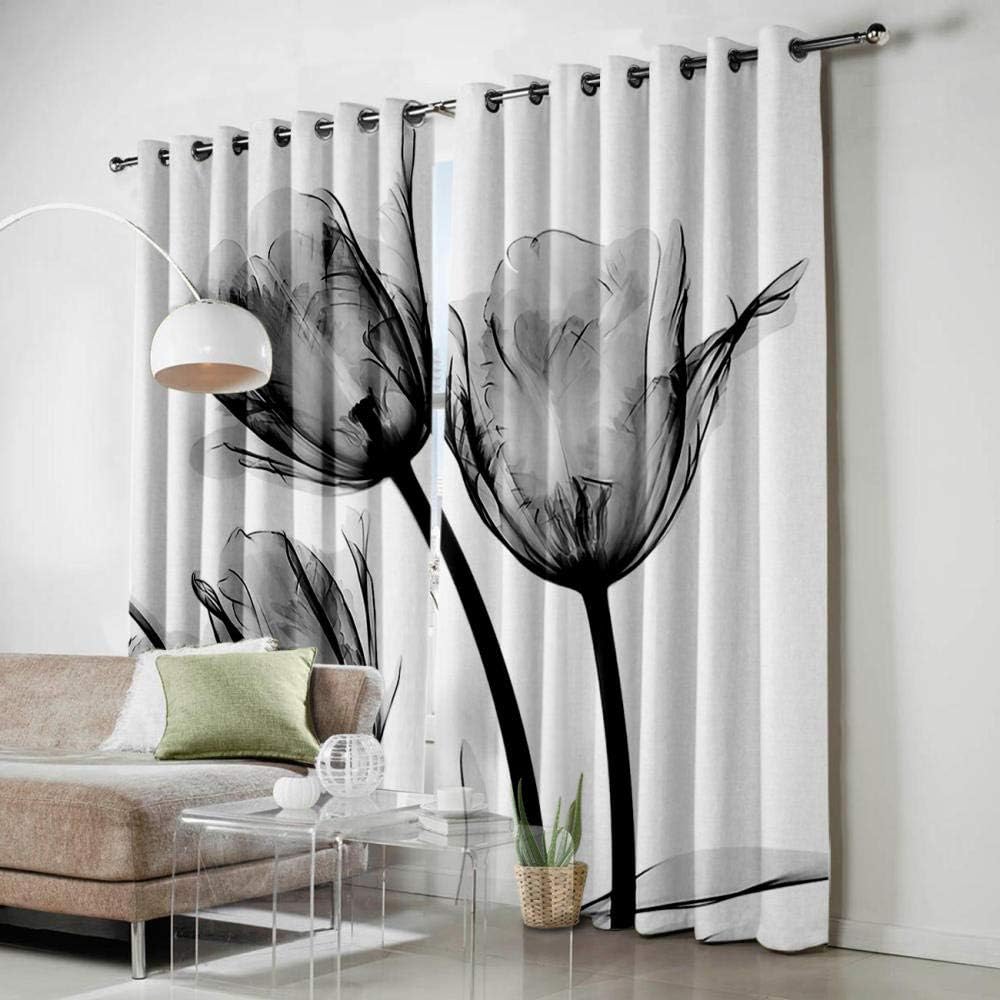 Bszhct Gardinen Vorhang Blickdicht Mit Osen 2er Set 75x166cm Rosa Kirschbluten Polyester Gardine Verdunklungsvorhange Thermovorhang Lichtdicht Fur Wohnzimmer Kinderzimmer Kinderzimmer Dekoartikel Fur Kinderzimmer