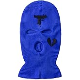 3 Hole Uzi Balaclava Knitted Full Face Cover Ski Mask Winter Windproof Neck Warmer Thermal Cycling for Men Women