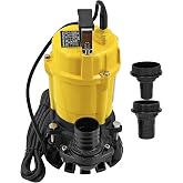 HonHuCo PST2 400 1/2HP Submersible Water Pump Fit for Wacker Neuson | Sub. Pump 110V/60hz 5.4A for Pool, Basement, Outdoor &amp; Pond Draining 5000009112