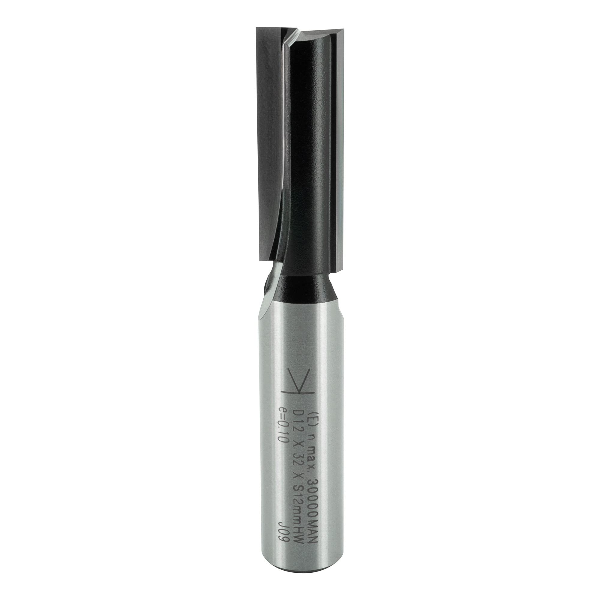 ENT 10526 Straight Cutter Tungsten Carbide TC, Shank (S) 12 mm, Diameter (D) 12 mm, NL 32 mm, SL 40 mm, GL 76 mm