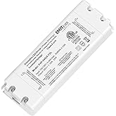 EMITEVER 25W Triac Dimmable Driver,Power Supply,AC 120V to DC 24V Transformer,Compatible with Lutron and Leviton Dimmers,for LED Lighting,Class 2,ETL Certified