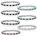 Gem Stone King 20.00 Ct Gorgeous Oval and Round 7 Inch Sparkling Cubic Zirconia CZ Tennis Bracelet For Women