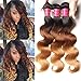 Julia Highlight Ombre FB30 Colored Body Wave Human Hair Weave 1 Bundle,10A Brazilian 100% Remy Honey Blonde Human Hair Weft Extensions Brown Balayage Color