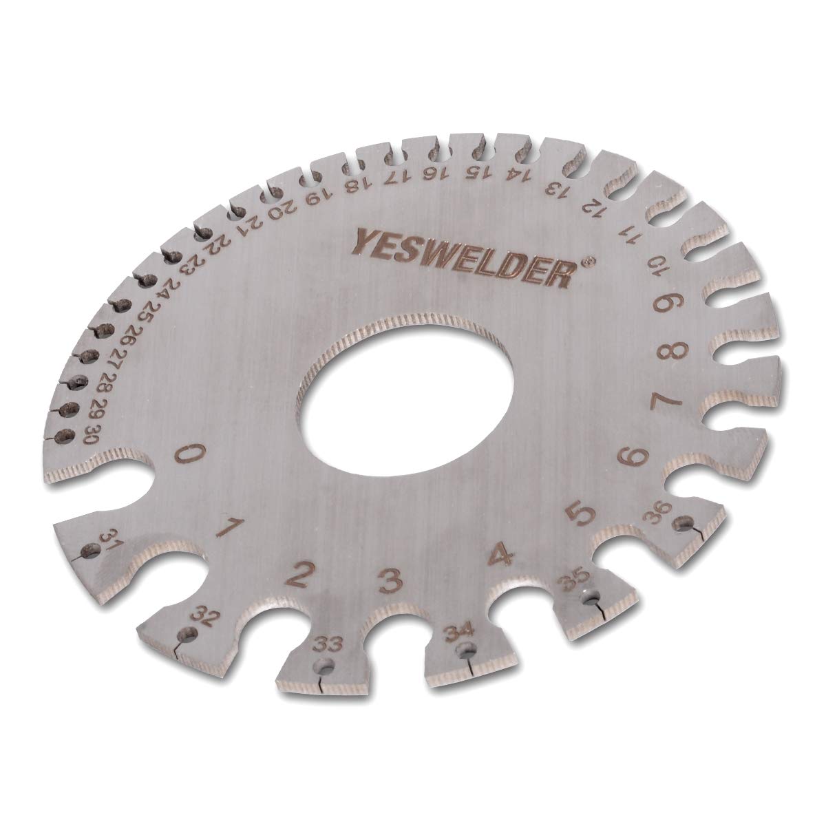 Wire Thickness Gauge Round Gage Stainless Steel Inspection Measurer Tool AL