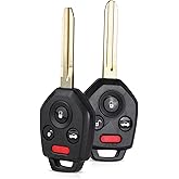 Beefunny 2 Key Fob Replacement for Subaru Impreza WRX Forester XV Crosstrek Outback Legacy 2012 2013 2014 2015 2016 2017 2018 2019 Transponder Key 80Bits G Chip CWTWB1U811