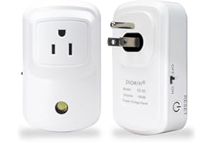 ENDMAN Power Failure Alarm for Freezer , Power Outage Loss Alarm, with Rechargeable Battery (Included) >95dB 15A