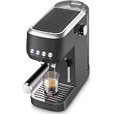 CASABREWS 3700 Essential Espresso Machine, Stainless Steel Espresso Maker | 20-Bar Italian Pump, Powerful Steam Wand, 43.9oz Removable Water Tank, Compact Espresso Maker for Home, Cappuccino &amp; Latte