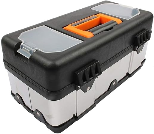 Caisse A Outil Vide Qaulity Grande Boite A Outils En Acier Inoxydable Entretien Des Menages Electricien Boite A Outils Caisse A Outils Amazon Fr Bricolage