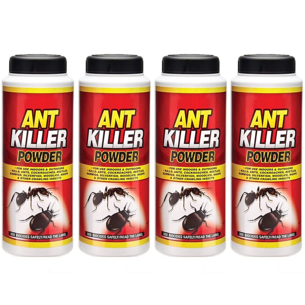 1ABOVE 4X150G Ant Killer Powder for Lawns, Home, Garden to Kill Ants, Cockroaches, Woodlice, Earwigs and Crawling Insects (4)