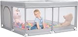 BEJOY Baby Playpen 125cm Safety Foam Mesh Door Anti-Slip Round Door view 1