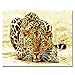 RIHE Leopard Animal Paint By Number Diy Oil Painting PBN Kit for Adults Girls Kids Christmas 16x20inch (Frameless)