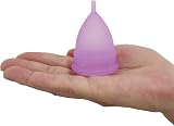 CROING Reusable Menstrual Cups Set of 4, Small & Large, Silicone, Purple, White view 5