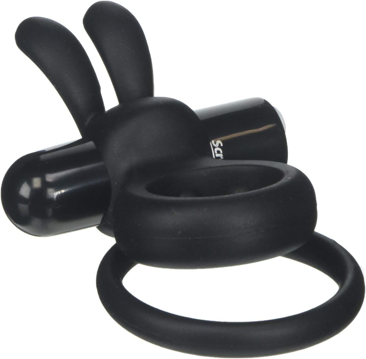 Screaming O Charged Ohare Rechargeable Wearable Rabbit Vibrating Cock Ring, Black, one Size