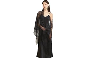BRYCTSISEN Women’s Floral Lace Shawls and Wraps for Evening Dress Fringe Lace Pashmina Scarf for Wedding Costume Party
